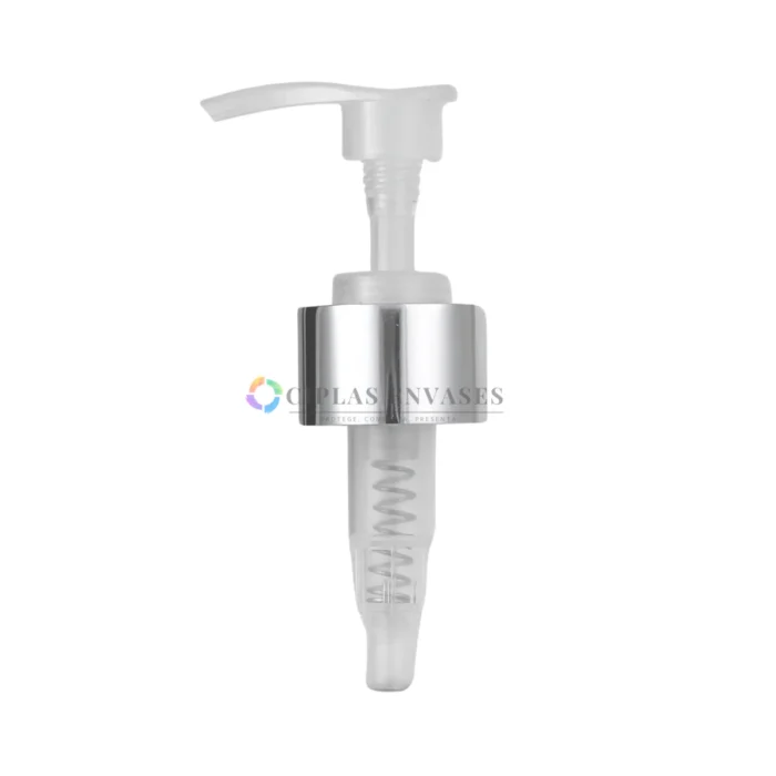 bomba-dosificadora-lisa-aluminio-plata Bomba Dosificadora de Aluminio 28/410
