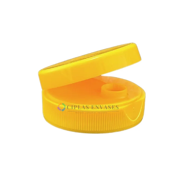 tapa-flip-top-estriada-amarillo-r38-400 Tapa Flip Top 38/400