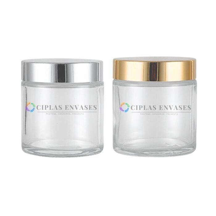 tarro-transparente-oro-plata-100ml Tarro Pomadero Delux 100ml